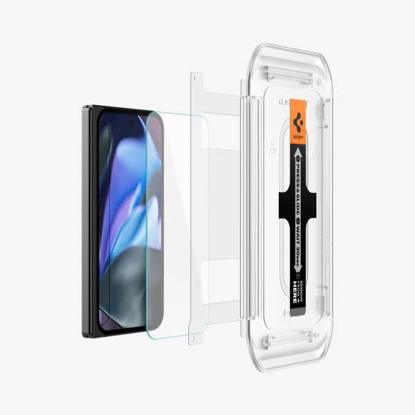 Spigen Glass tR EZ Fit (Cover 2 Pack) Google Pixel 9 Pro Fold Transparency