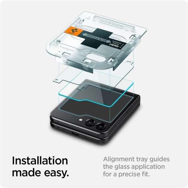 Spigen Glass tR EZ Fit Cover 2 Pack Transparency - Samsung Galaxy Z Flip5