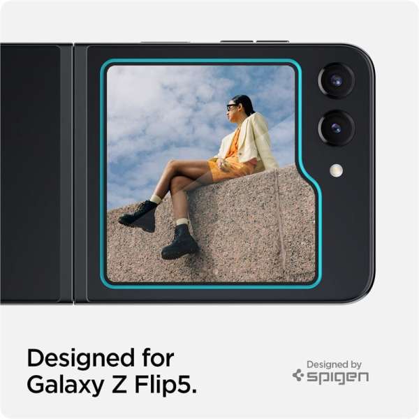 Spigen Glass tR EZ Fit Cover 2 Pack Transparency - Samsung Galaxy Z Flip5