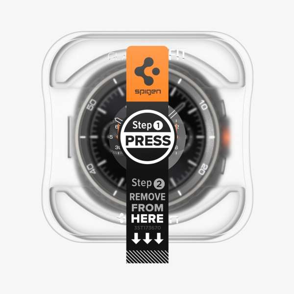 Spigen Glass tR EZ Fit for Galaxy Watch 8 Classic (46mm) 2 Pack