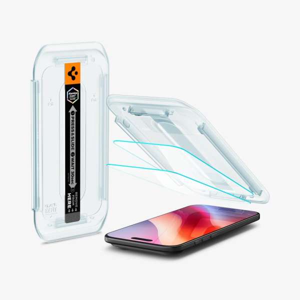 Spigen Glass tR EZ Fit for iPhone Air 2 Pack Transparency
