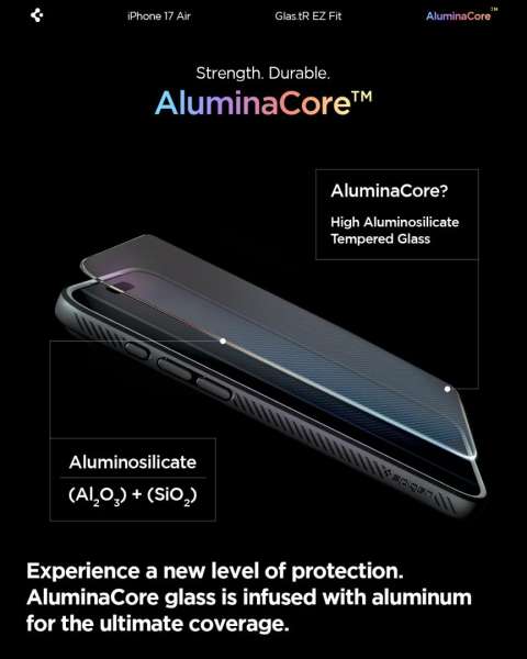 Spigen Glass tR EZ Fit for iPhone Air 2 Pack Transparency