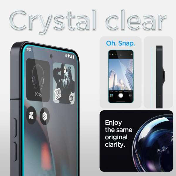 Spigen Glass tR EZ Fit Glass for Nothing Phone (3) 2 Pack Transparent