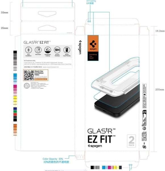 Spigen Glass tR EZ Fit Glass for Nothing Phone (3) 2 Pack Transparent