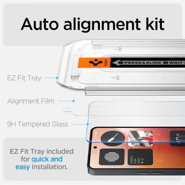 Spigen Glass tR EZ Fit HD 1 Pack Nothing Phone (3a)/(3a) Pro Transparency