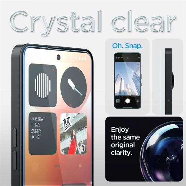 Spigen Glass tR EZ Fit HD 1 Pack Nothing Phone (3a)/(3a) Pro Transparency