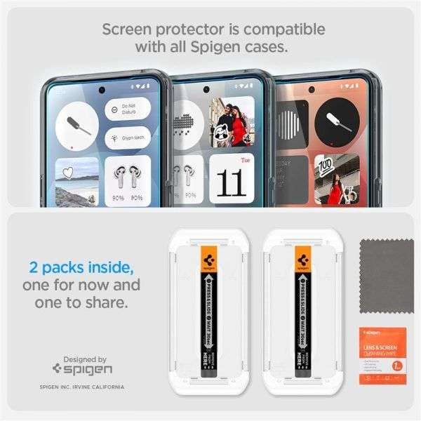 Spigen Glass tR EZ Fit HD 1 Pack Nothing Phone (3a)/(3a) Pro Transparency