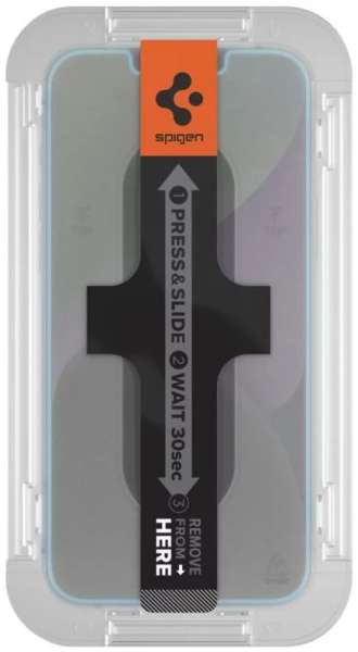 Spigen Glass tR EZ Fit HD 1 Pack open sensor iPhone 14/13 Pro/13