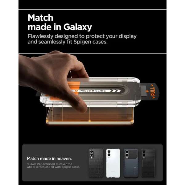 Spigen Glass tR EZ Fit HD 1 Pack Samsung Galaxy S25 Edge Transparency
