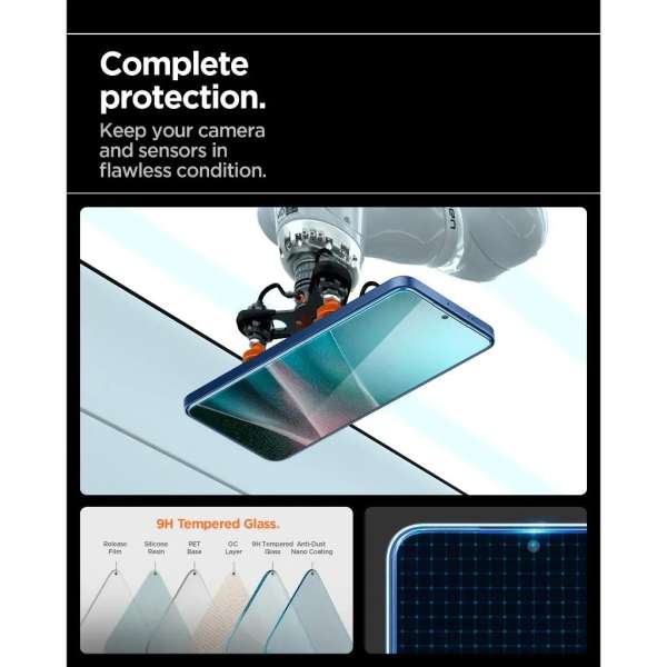 Spigen Glass tR EZ Fit HD 1 Pack Samsung Galaxy S25 Edge Transparency