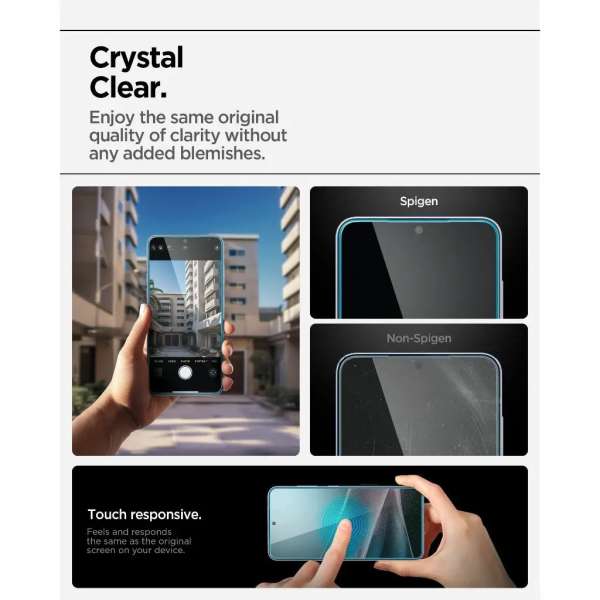 Spigen Glass tR EZ Fit HD 1 Pack Samsung Galaxy S25 Edge Transparency