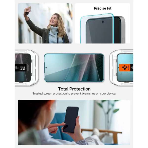 Spigen Glass tR EZ Fit HD 1 Pack Samsung Galaxy S25 Edge Transparency