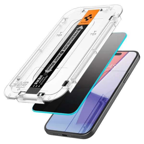 Spigen Glass tR EZ Fit HD Privacy 1 Pack for iPhone 15 Pro Max