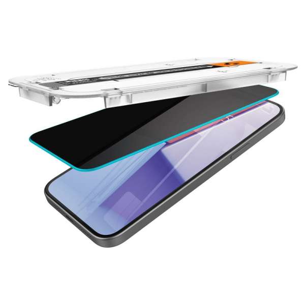 Spigen Glass tR EZ Fit HD Privacy 1 Pack for iPhone 15 Pro Max