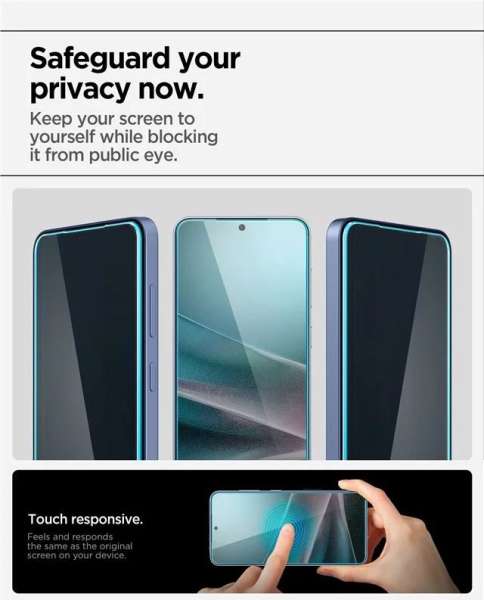 Spigen Glass tR EZ Fit HD (Privacy) 2 Pack - Samsung Galaxy S25+/S24+
