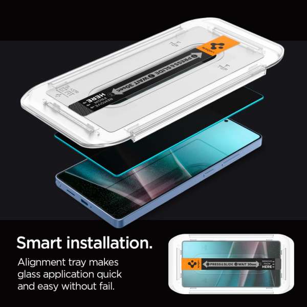 Spigen Glass tR EZ Fit HD (Privacy) Samsung Galaxy S25 Ultra 2 Pack