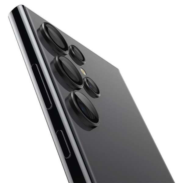 Spigen Glass tR EZ Fit Optik Pro 2 Pack for Samsung Galaxy S24 Ultra Black