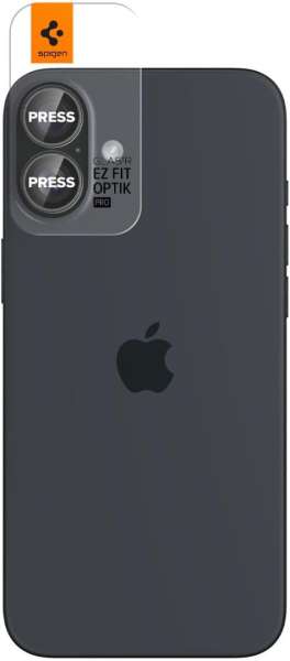 Spigen Glass tR EZ Fit Optik Pro 2 Pack iPhone 16/16 Plus Crystal Clear