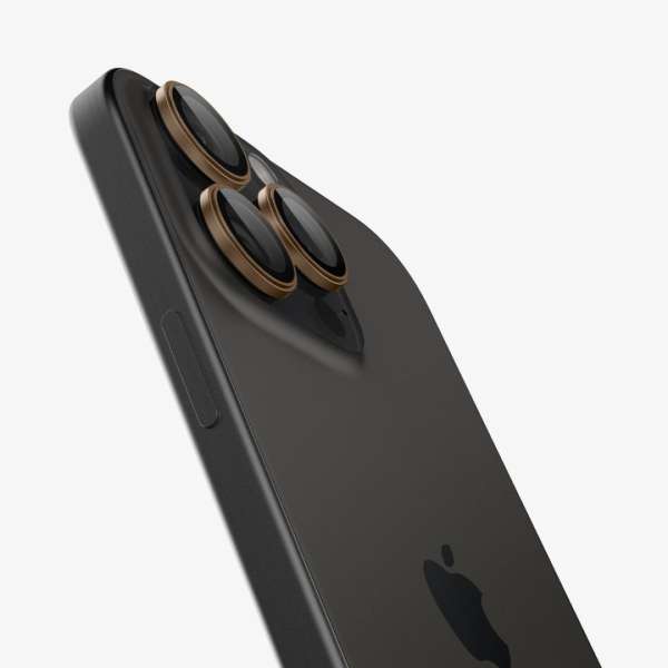 Spigen Glass tR EZ Fit Optik Pro 2 Pack iPhone 16 Pro/Pro Max Desert Titanium
