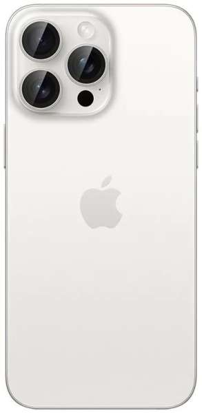 Spigen Glass tR EZ Fit Optik Pro 2 Pack white titanium for iPhone 15 Pro/15 Pro Max