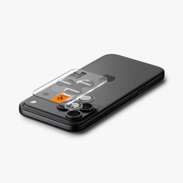 Spigen Glass tR EZ Fit Optik Pro for iPhone 17/16/15/14 Pro / 17/16/15/14 Pro Max 2 Pack Gray