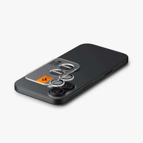 Spigen Glass tR EZ Fit Optik Pro for iPhone 17 2 Pack Silver