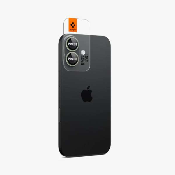 Spigen Glass tR EZ Fit Optik Pro for iPhone 17 2Pack Green