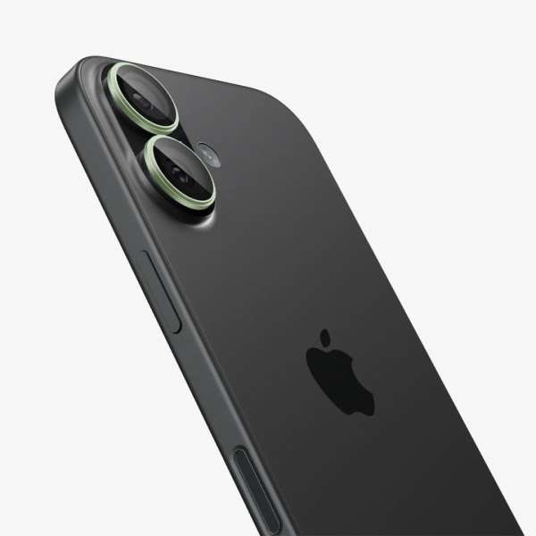 Spigen Glass tR EZ Fit Optik Pro for iPhone 17 2Pack Green