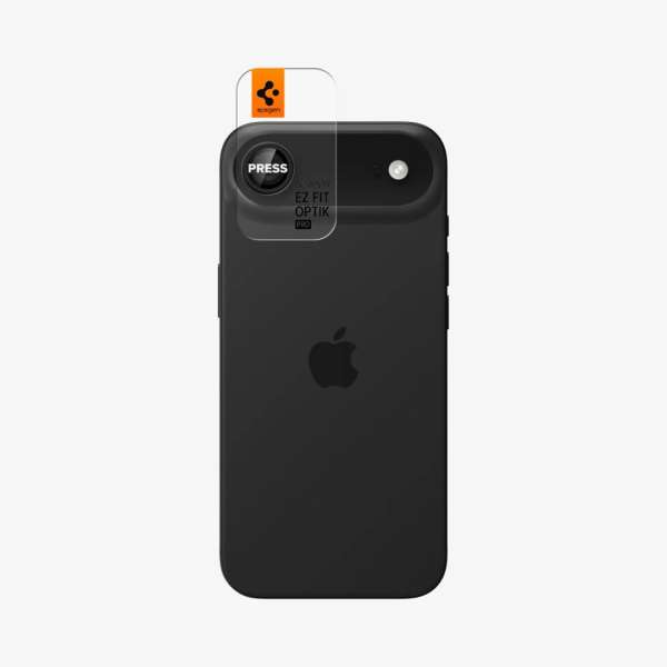 Spigen Glass tR EZ Fit Optik Pro for iPhone Air 2 Pack Black