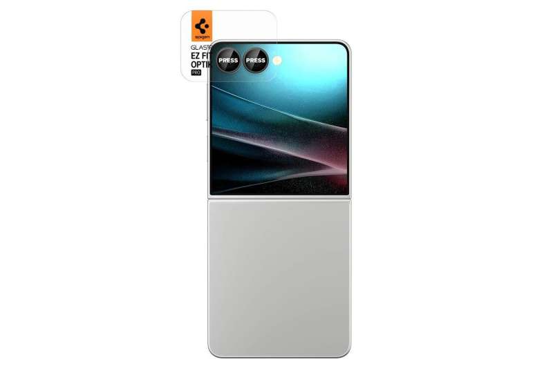 Spigen Glass tR EZ Fit Optik Pro HD 2 Pack for Samsung Galaxy Z Flip7 Black