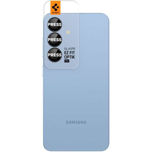 Spigen Glass tR EZ Fit Optik Pro HD 2 Pack Samsung Galaxy S25 Black