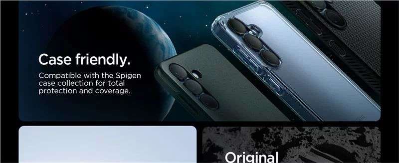Spigen Glass tR EZ Fit Optik Pro HD 2 Pack Samsung Galaxy S25+ Black