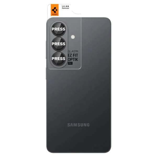 Spigen Glass tR EZ Fit Optik Pro HD for Samsung Galaxy S26+ 2 Pack Black