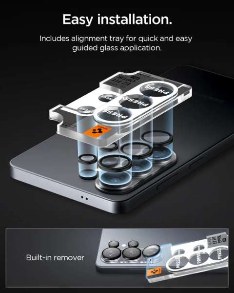 Spigen Glass tR EZ Fit Optik Pro HD for Samsung Galaxy S26 Ultra 2 Pack Black
