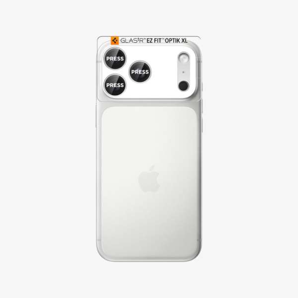 Spigen Glass tR EZ Fit Optik Pro XL for iPhone 17 Pro 1 Pack Silver