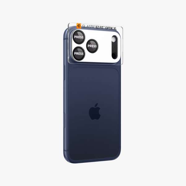 Spigen Glass tR EZ Fit Optik Pro XL for iPhone 17 Pro Max 1 Pack Black