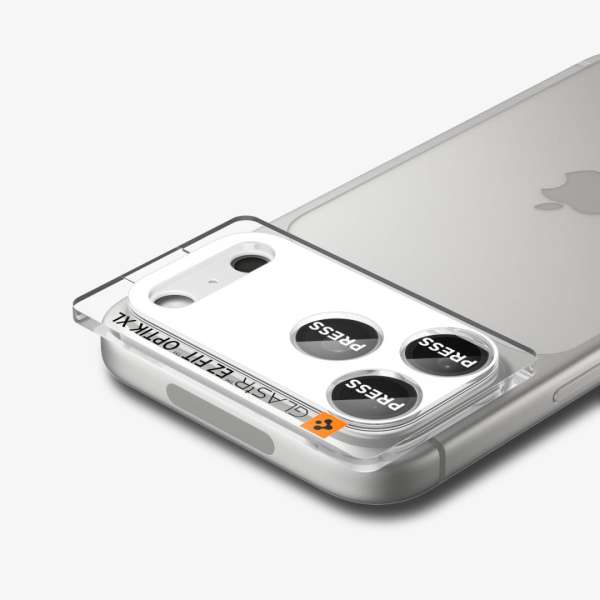 Spigen Glass tR EZ Fit Optik Pro XL for iPhone 17 Pro Max 1 Pack Silver