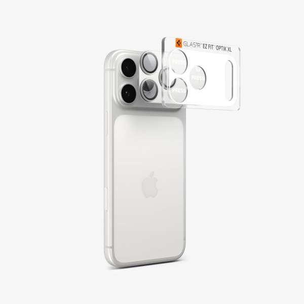 Spigen Glass tR EZ Fit Optik Pro XL for iPhone 17 Pro Max 1 Pack Silver