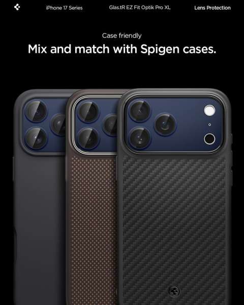 Spigen Glass tR EZ Fit Optik Pro XL for iPhone 17 Pro Max 1Pack Blue