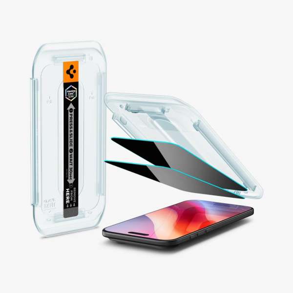 Spigen Glass tR EZ Fit (Privacy) for iPhone Air 2 Pack Transparency