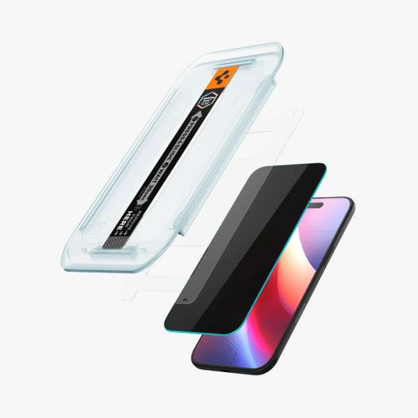 Spigen Glass tR EZ Fit (Privacy) for iPhone Air 2 Pack Transparency