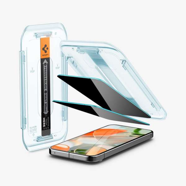 Spigen Glass tR EZ Fit (Privacy) Google Pixel 9 Pro XL 2 Pack