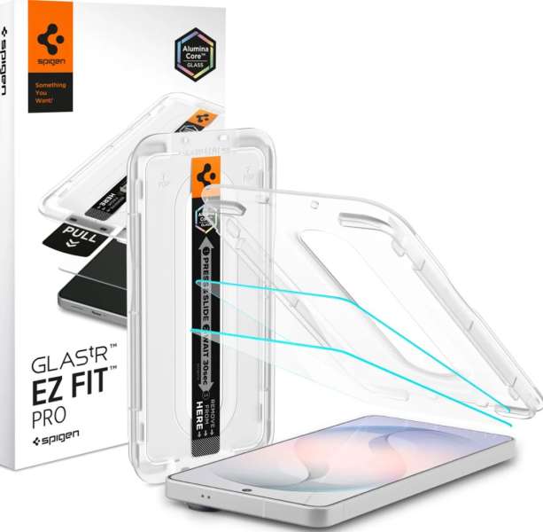 Spigen Glass tR EZ Fit Pro (Anti Reflection) for Samsung Galaxy S26 2 Pack Transparent