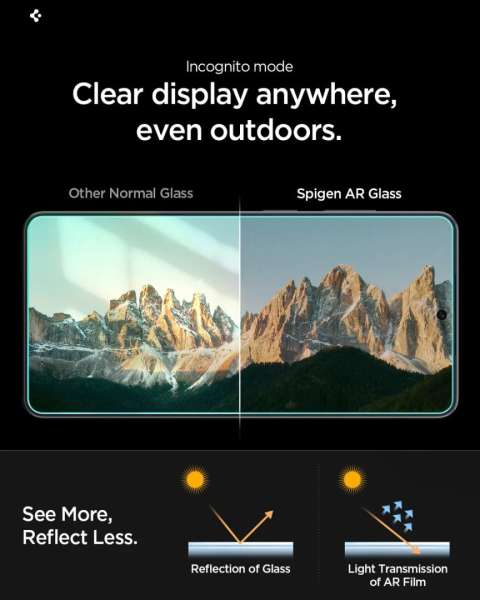 Spigen Glass tR EZ Fit Pro (Anti Reflection) for Samsung Galaxy S26+ 2 Pack Transparent