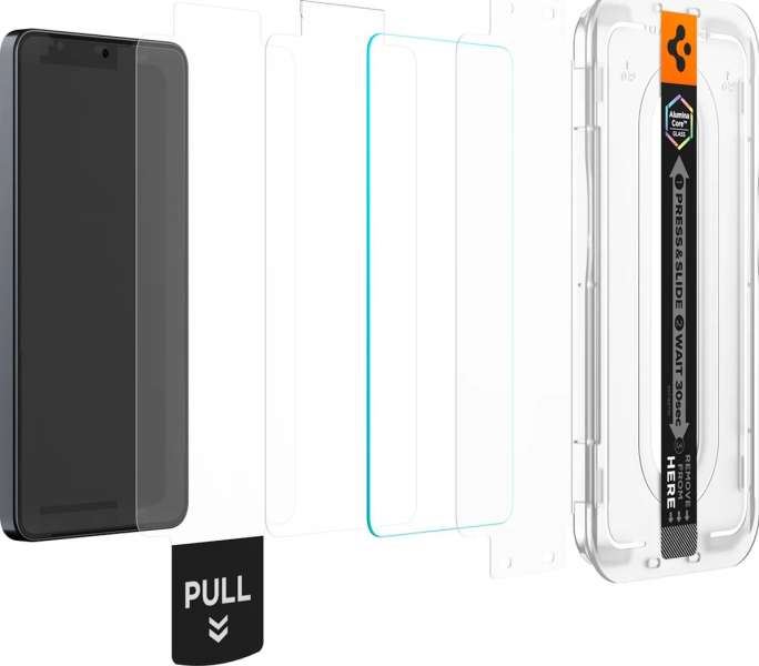 Spigen Glass tR EZ Fit Pro (Anti Reflection) for Samsung Galaxy S26 2 Pack Transparent