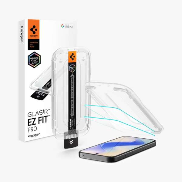 Spigen Glass tR EZ Fit Pro for Google Pixel 10a Transparent