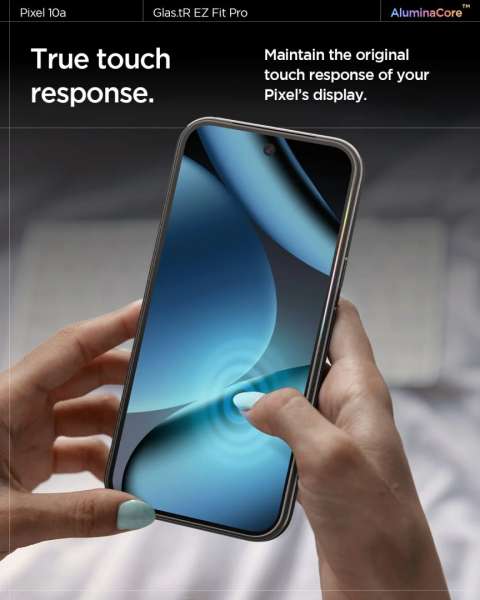 Spigen Glass tR EZ Fit Pro for Google Pixel 10a Transparent
