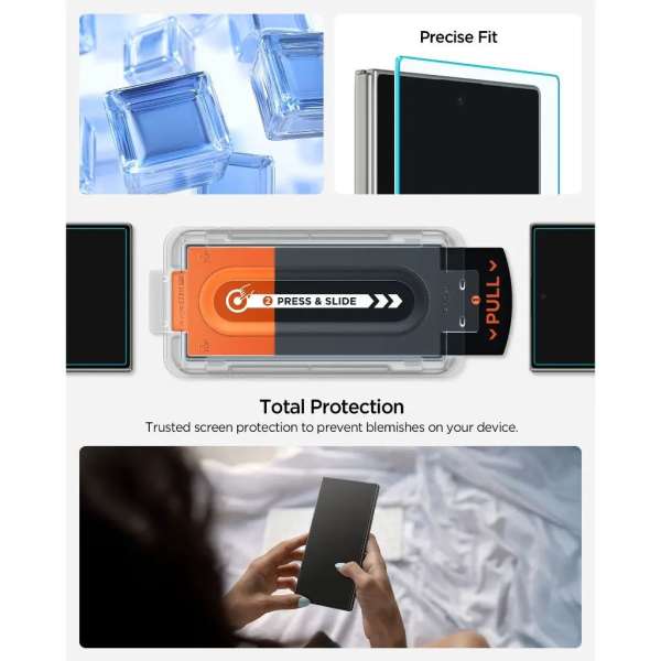 Spigen Glass tR EZ Fit Pro HD 1 Pack for Samsung Galaxy Z Fold7