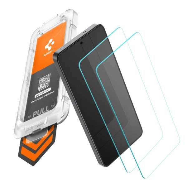 Spigen Glass tR EZ Fit Pro HD 2 Pack for Samsung Galaxy S26+ Transparent