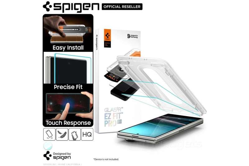 Spigen Glass tR EZ Fit Pro HD for Samsung Galaxy Z Fold7 2 Pack